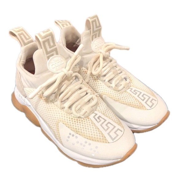 Versace Shoes - Versace Cream and Gum Sole Women’s Sneakers